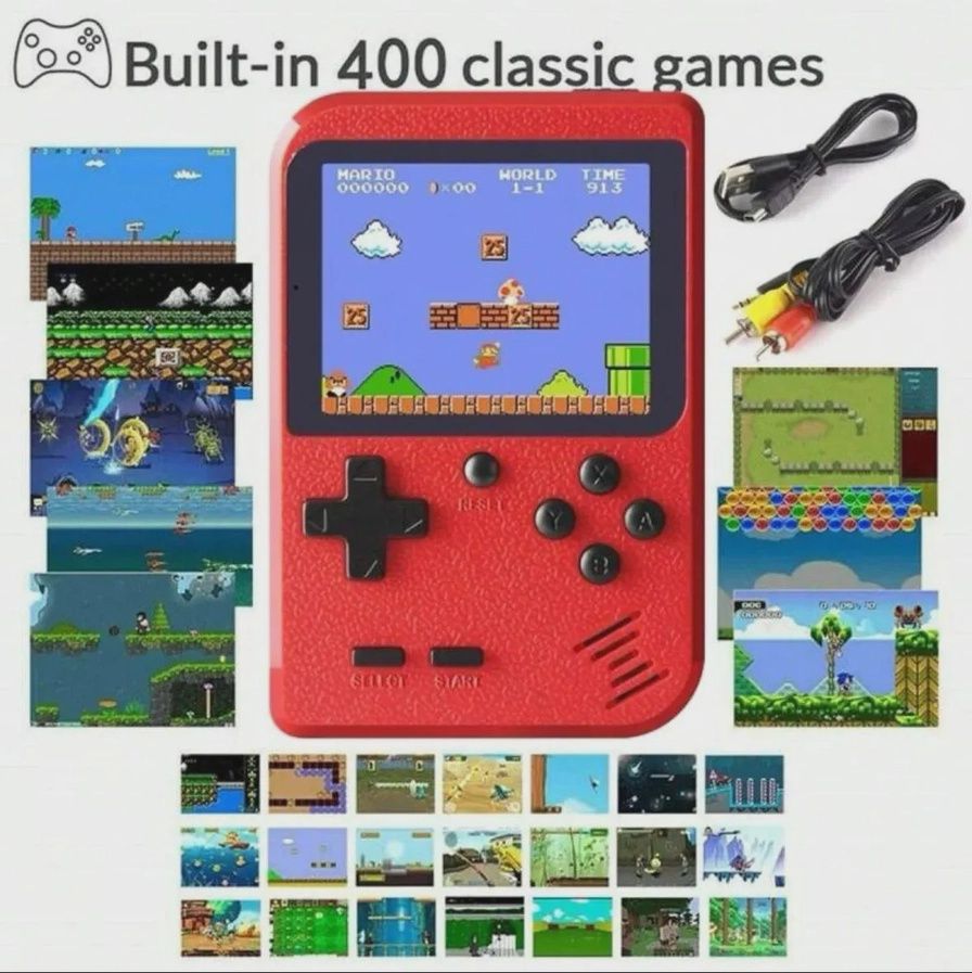 Retro Classic Handheld Game Console in Bulk - Kids Toy