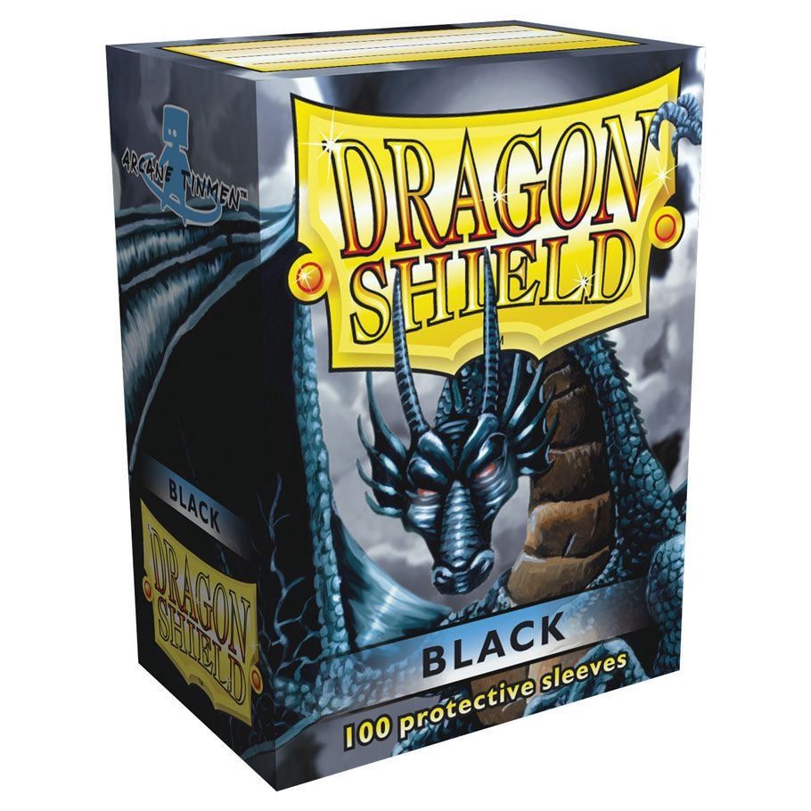 Dragon Shields: (100) Black