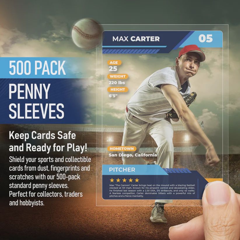 500 Pack Card Sleeves