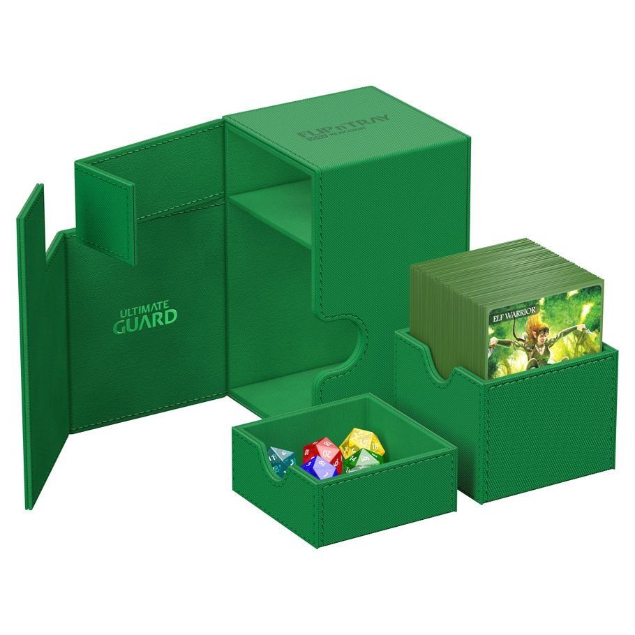 Deck Box: Flip`n`Tray: 100+, Color: Green