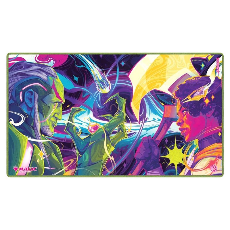 Playmat: Magic the Gathering: Edge of Eternities: Haliya and Tezzeret