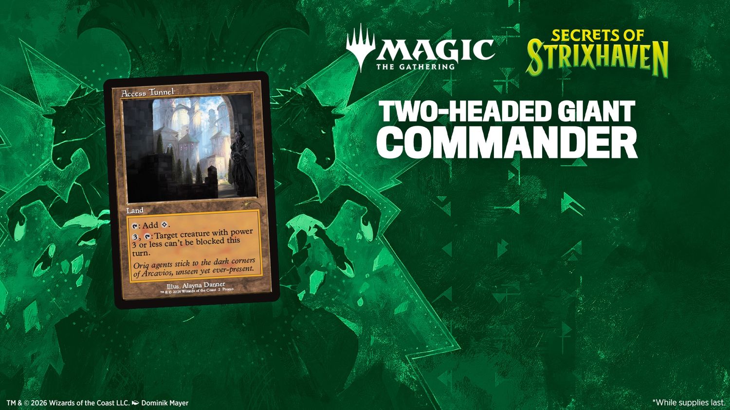 2-Headed Giant Commander Night April 25, 2026 @6PM