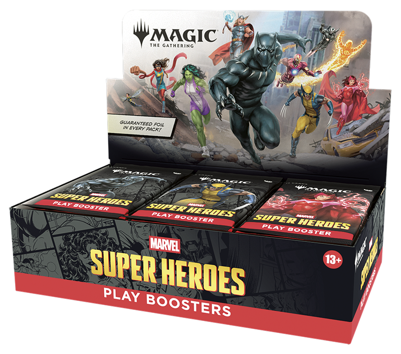 Magic The Gathering: Marvel Super Heroes Play Booster Display