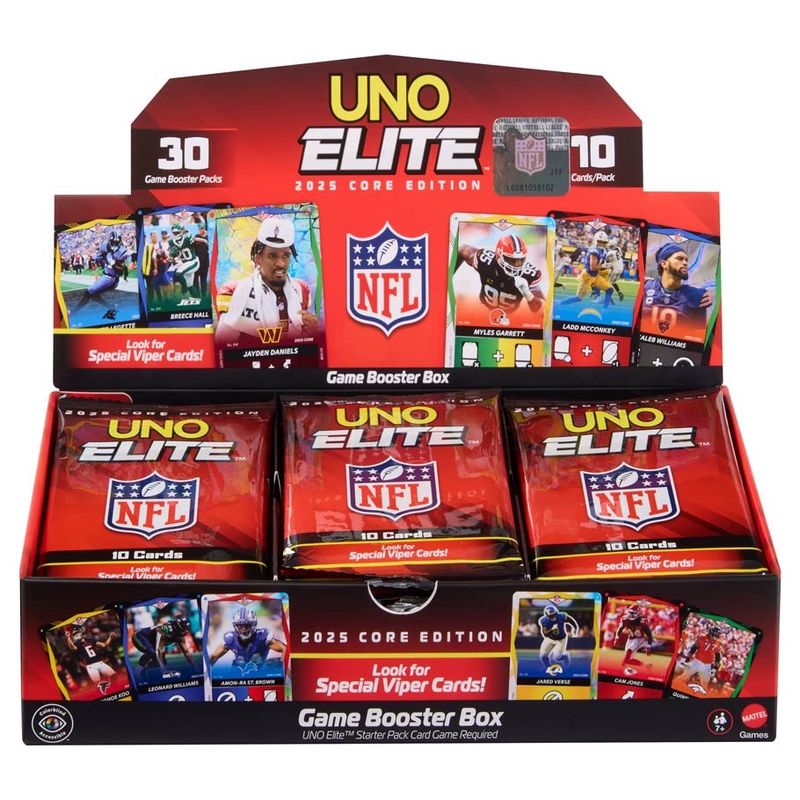 UNO: Elite NFL Booster Display (30)