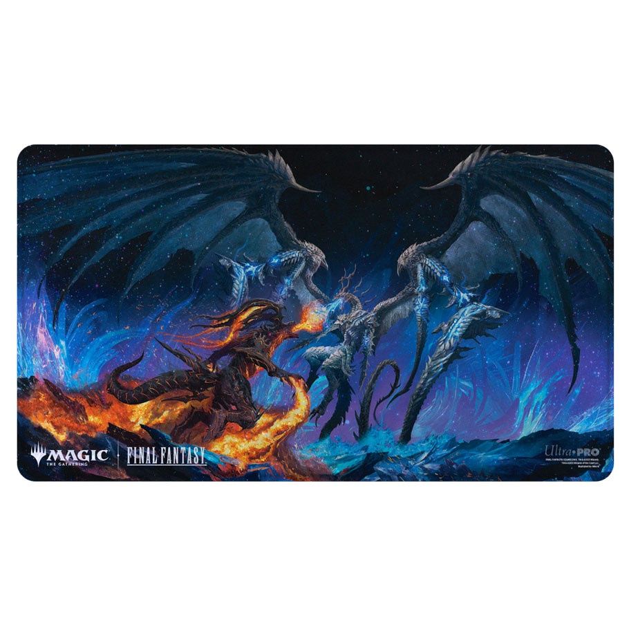 Playmat: Holofoil: Magic the Gathering: Final Fantasy: Ifrit & Bahamut Playmat: Holofoil: Magic the Gathering: Final Fantasy: Ifrit & Bahamut