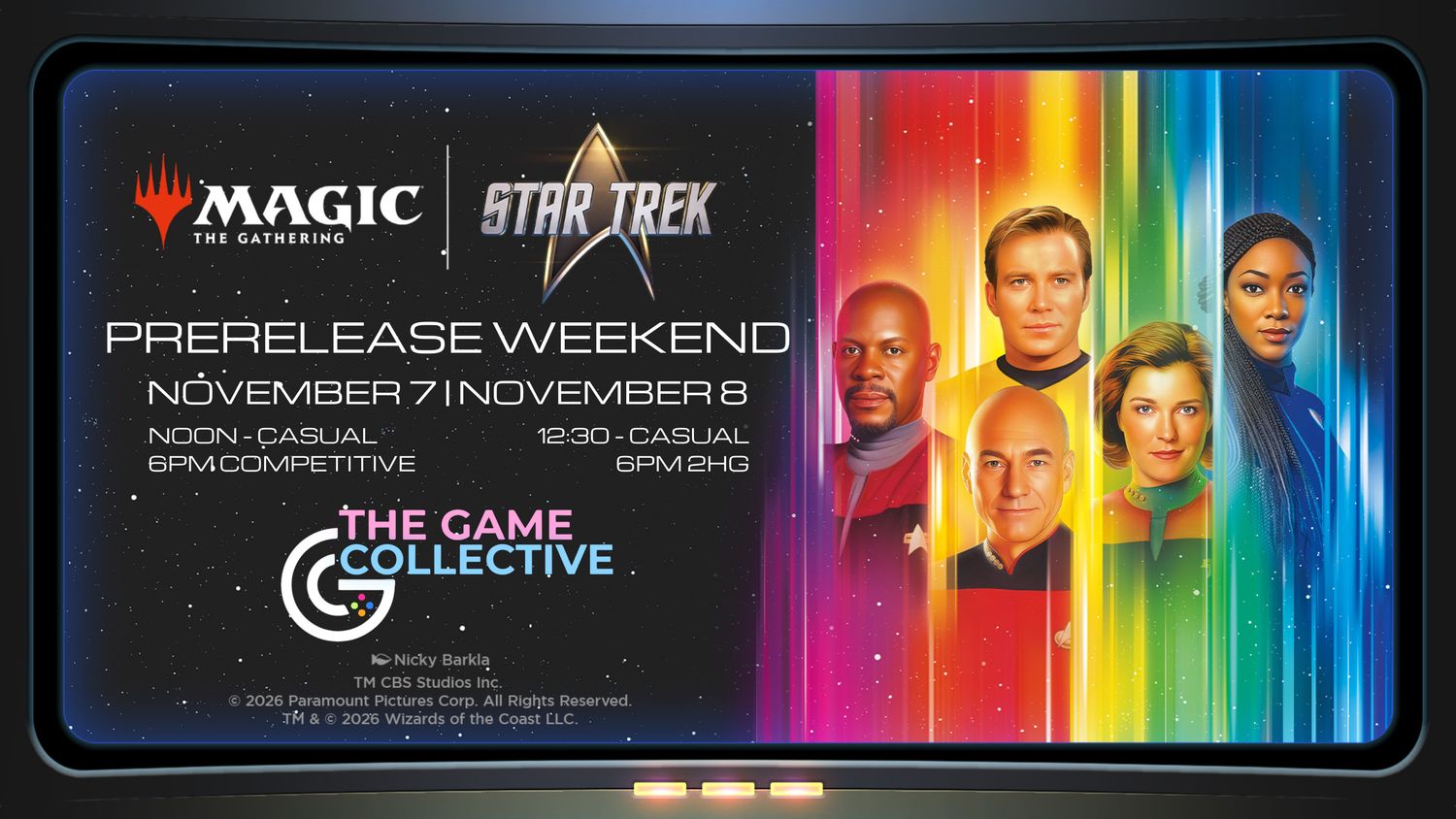 Magic: The Gathering Star Trek Casual Prerelease 11/8/26 at 12:30PM