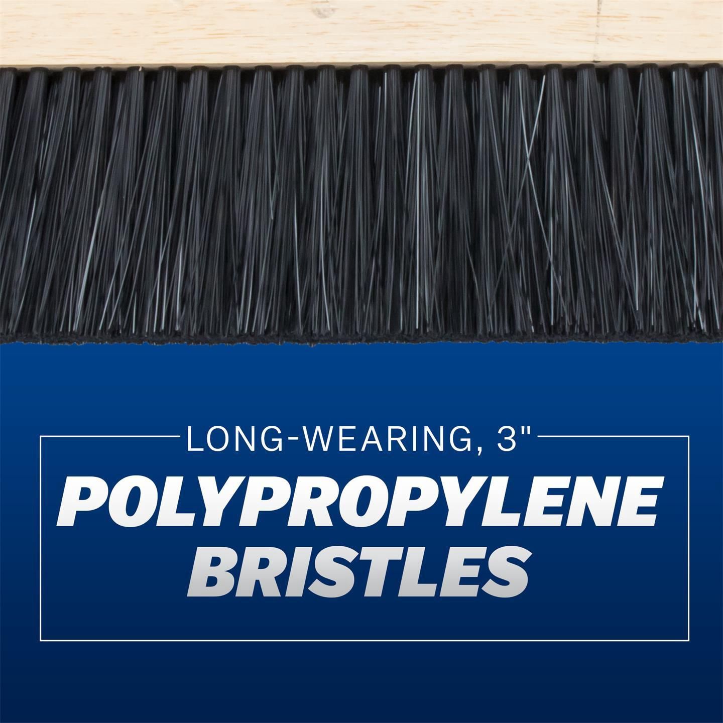 Marshalltown Wood Backed Concrete Brooms, Material: Polypropylene Bristles, Size: 36"