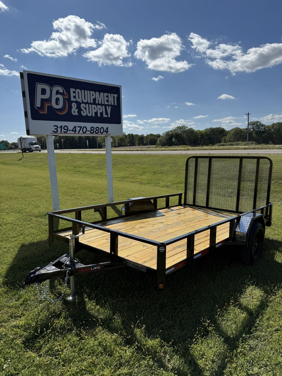Heartland 12' Single Utility Trailer, Style: Open Sides