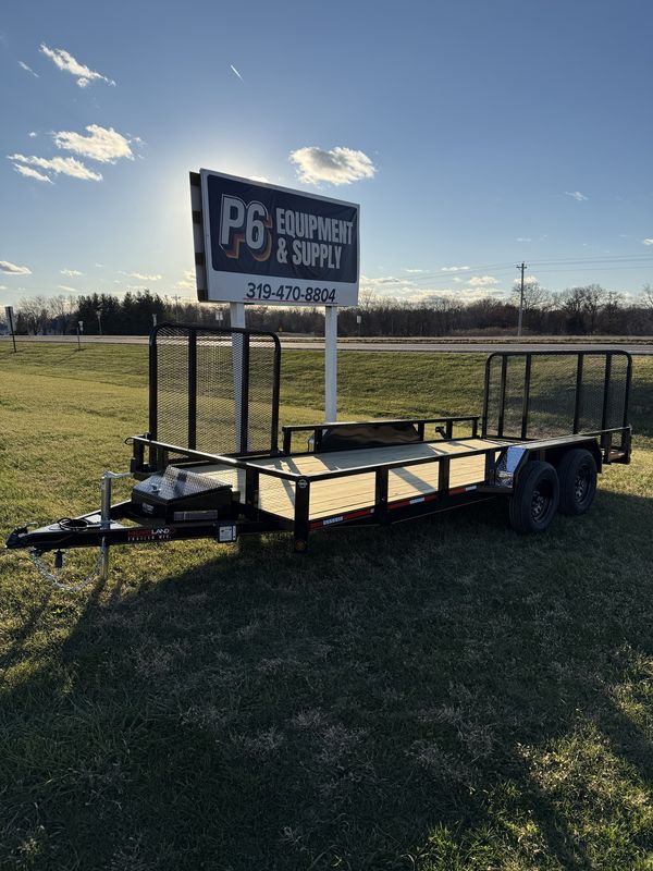 Heartland 18' Tandem Utility Trailer Extra Wide W/Side Gate &amp; Toolbox