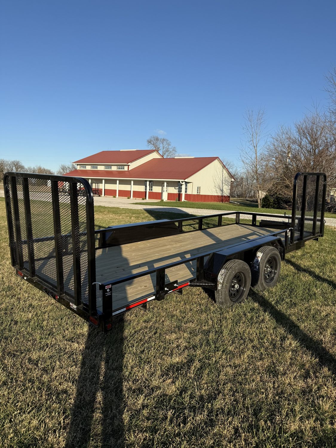 Heartland 18' Tandem Utility Trailer Extra Wide W/Side Gate &amp; Toolbox