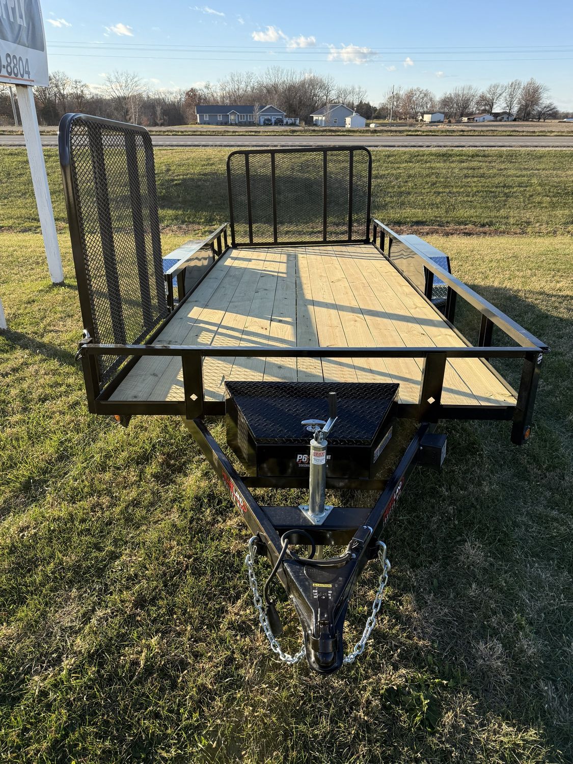 Heartland 18' Tandem Utility Trailer Extra Wide W/Side Gate &amp; Toolbox
