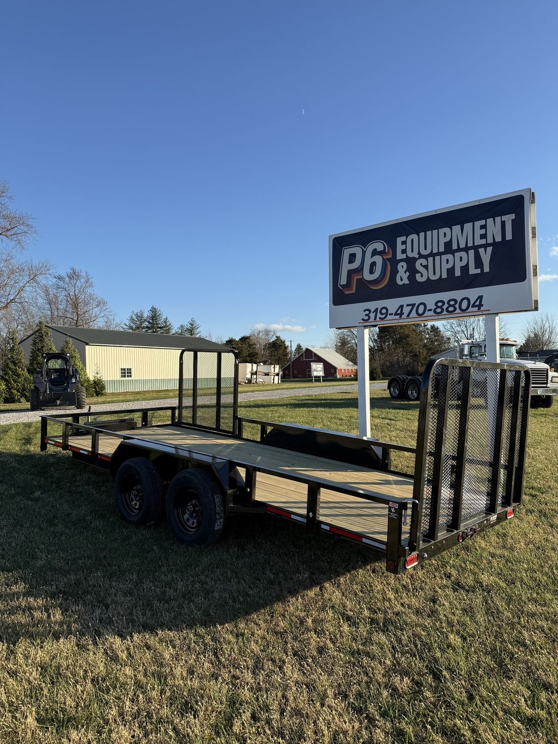 Heartland 18' Tandem Utility Trailer Extra Wide W/Side Gate &amp; Toolbox