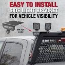 Weather Guard ® Aluminum Louvered Headache Rack, Black