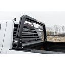 Weather Guard ® Aluminum Louvered Headache Rack, Black