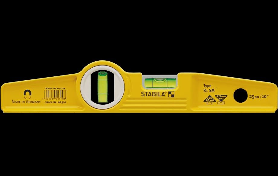 Stabila ® Type 81SM Die Cast Magnetic Torpedo Level, 10"