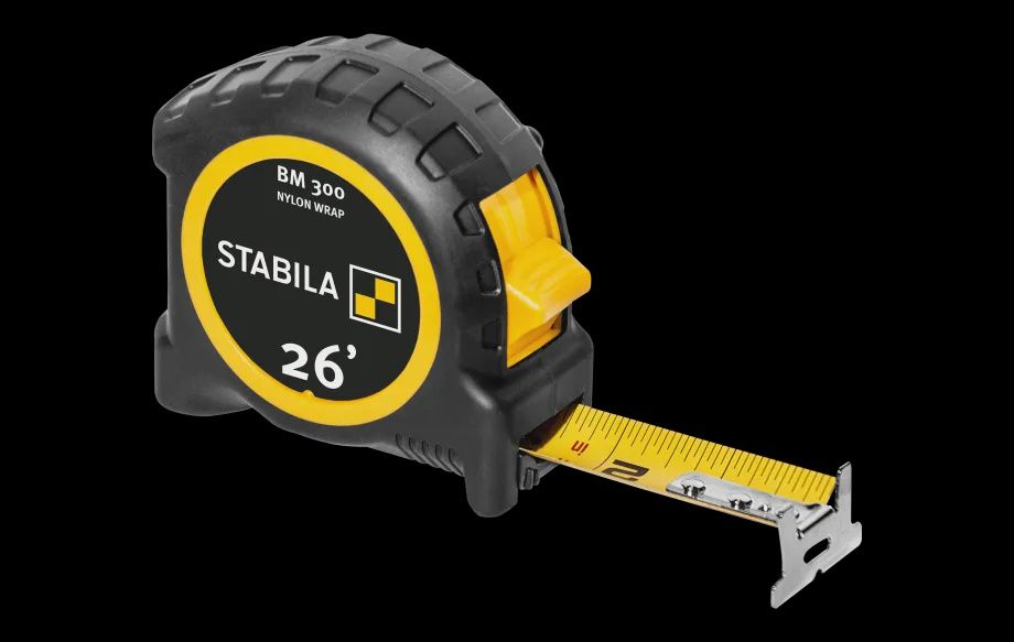 Stabila ® Pocket Tape BM 300, Inch scaling, Length: 26 FT