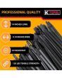 K Tool International Cable Zip Tie 14 in. Black 100/Pack 120 lb. Tensile
