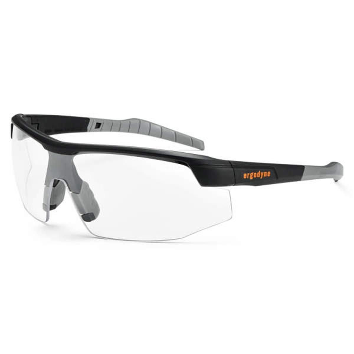 Ergodyne SKOLL Clear Lens Matte Black Safety Glasses