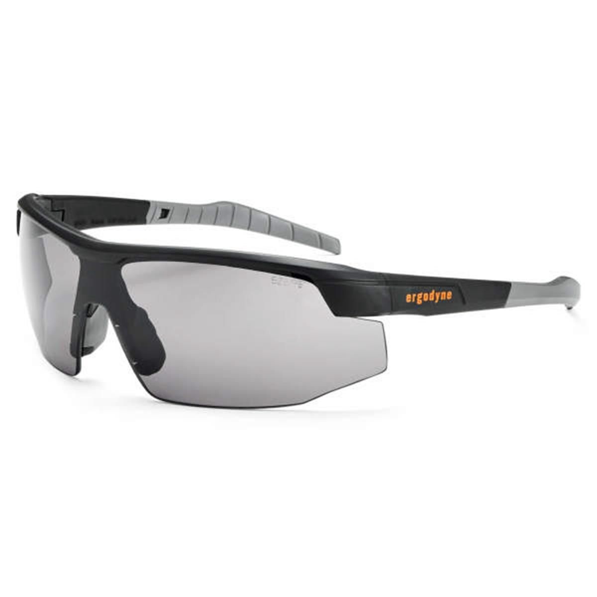 Ergodyne SKOLL Smoke Lens Matte Black Safety Glasses