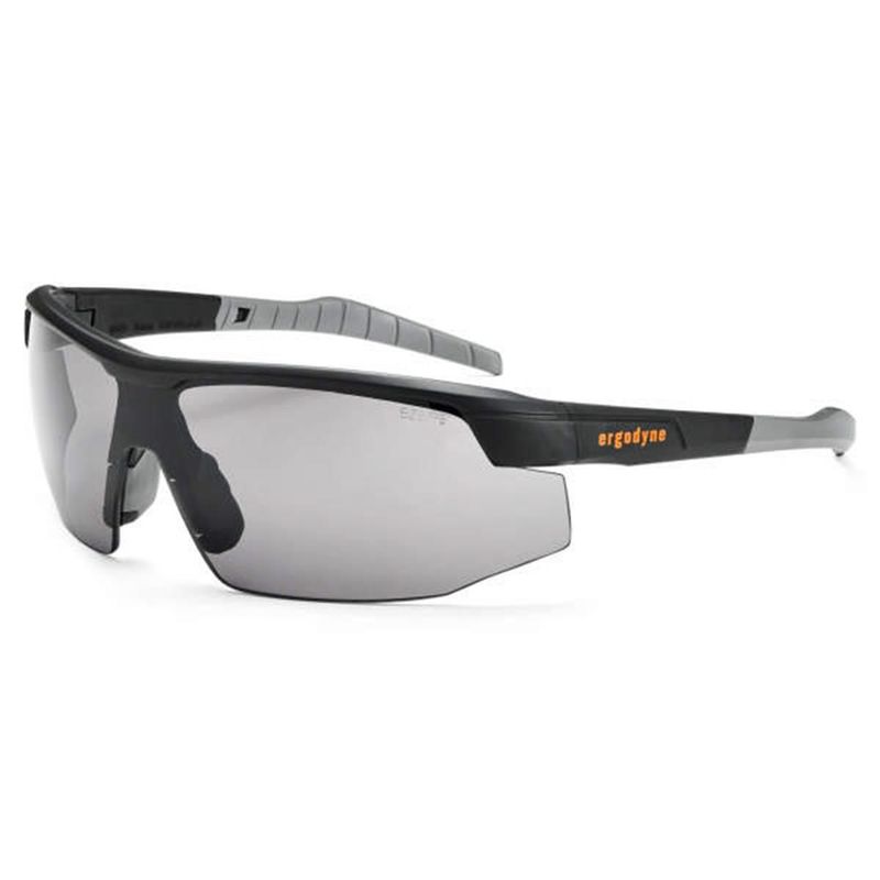 Ergodyne SKOLL Smoke Lens Matte Black Safety Glasses