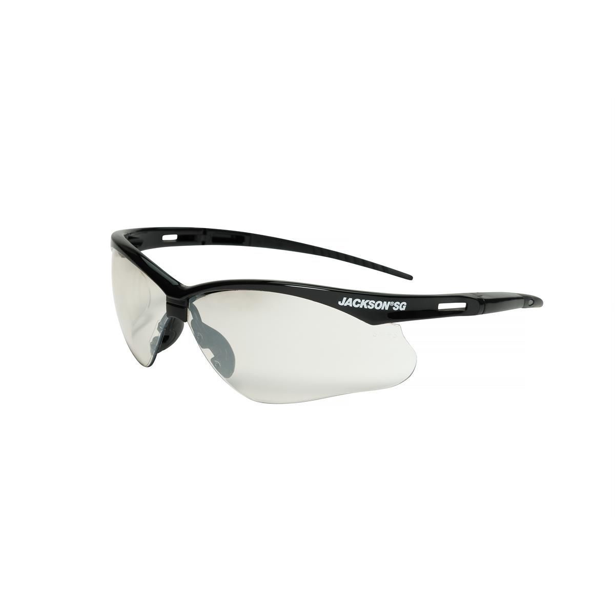 Jackson Safety Glasses - SG Series - Indoor/Outdoor Lens - Black Frame - Hardcoat Anti-Scratch - Indoor/Outdoor