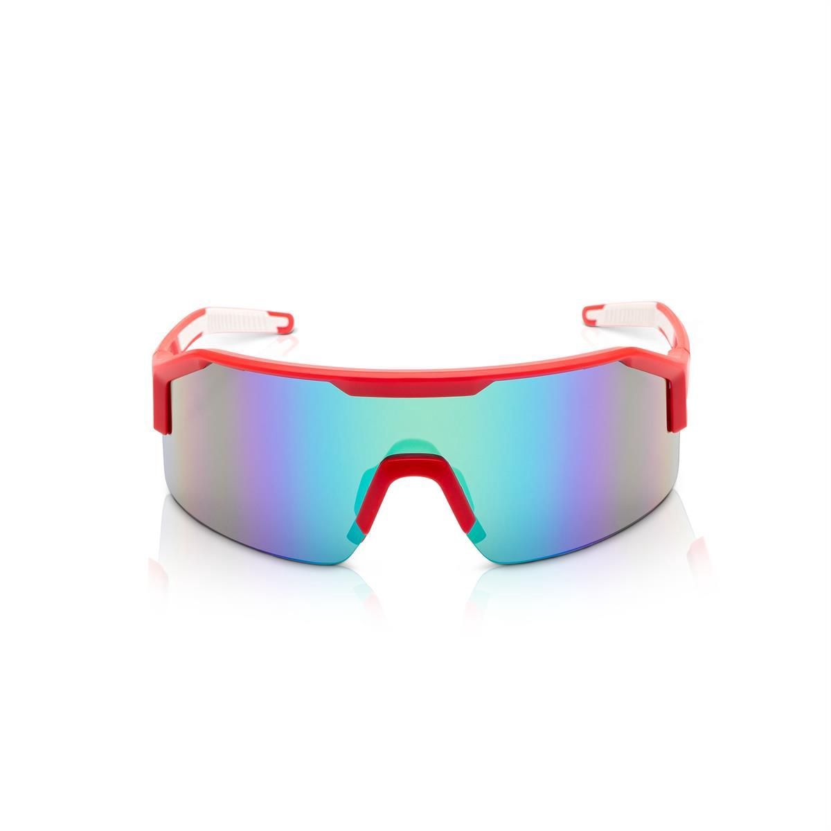Jackson Safety Glasses - MAXVIEW+ Series - Blue/Green Mirror Lens - Red Frame - Hardcoat Anti-Scratch