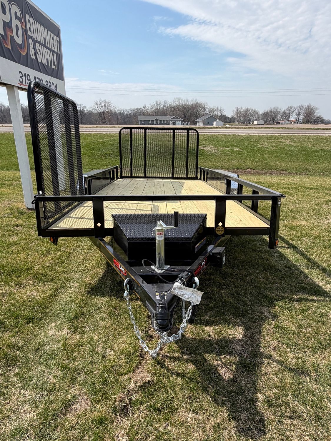 Heartland 16' Tandem Utility Trailer Extra Wide W/ Side Gate &amp; Toolbox