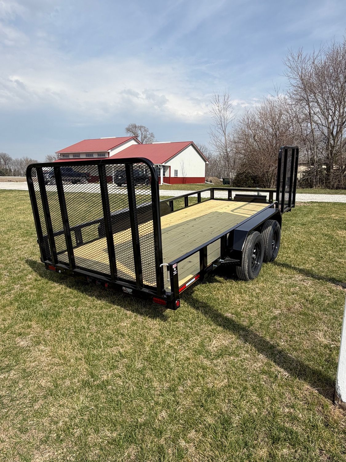 Heartland 16' Tandem Utility Trailer Extra Wide W/ Side Gate &amp; Toolbox