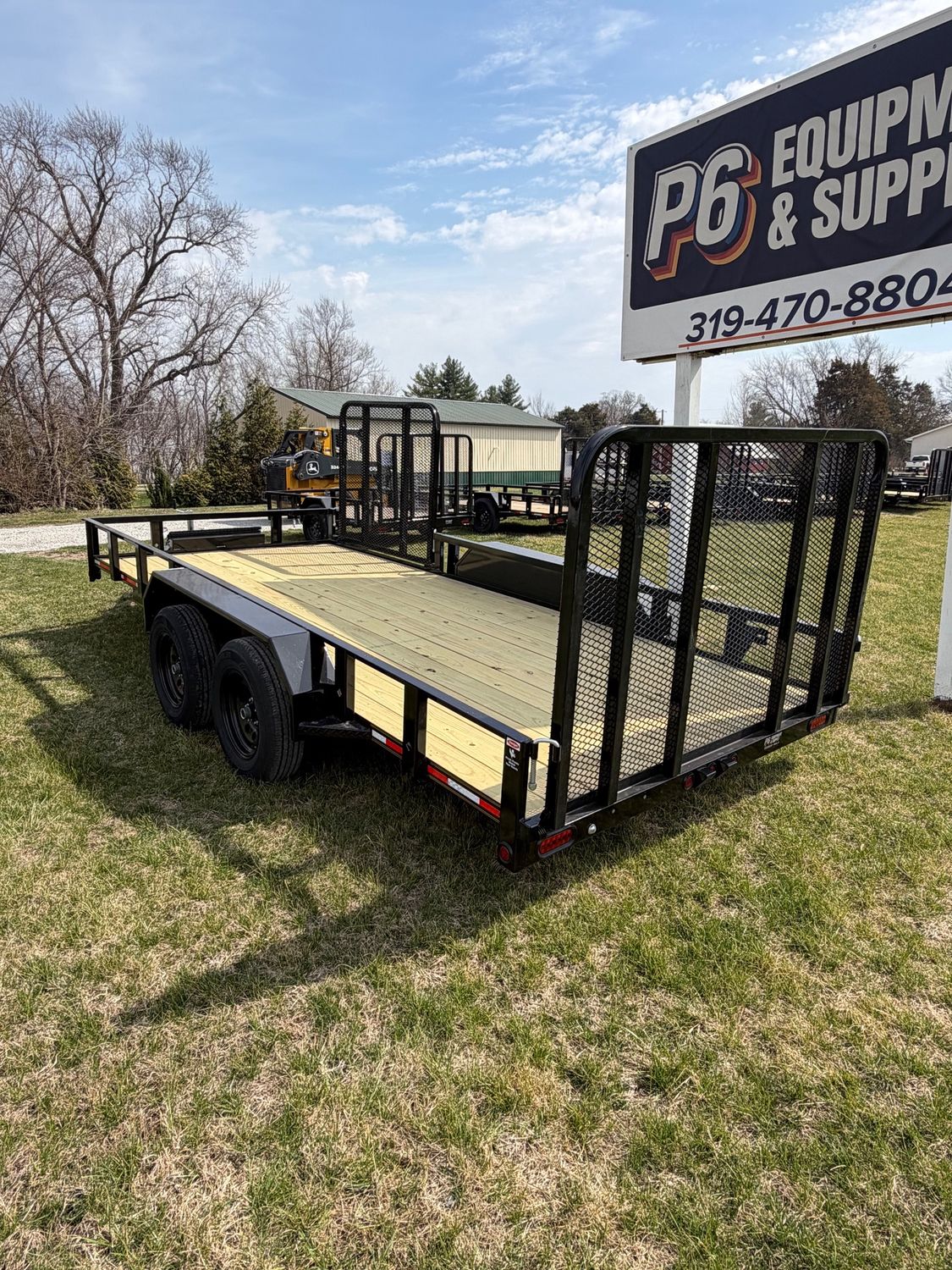 Heartland 16' Tandem Utility Trailer Extra Wide W/ Side Gate &amp; Toolbox