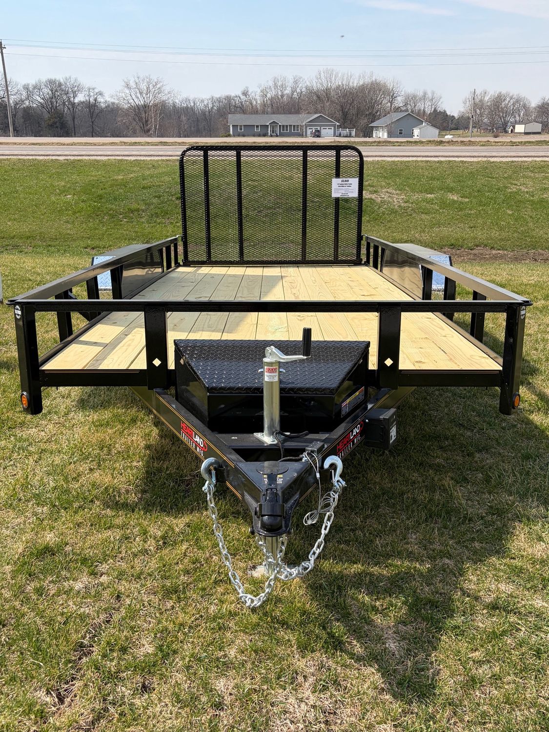 Heartland 16' Tandem Utility Trailer Extra Wide W/ Tool Box