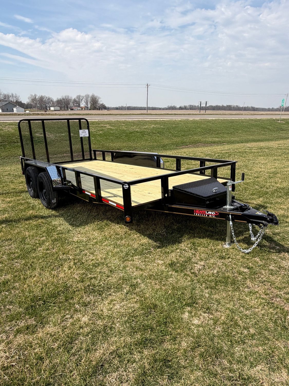 Heartland 16' Tandem Utility Trailer Extra Wide W/ Tool Box