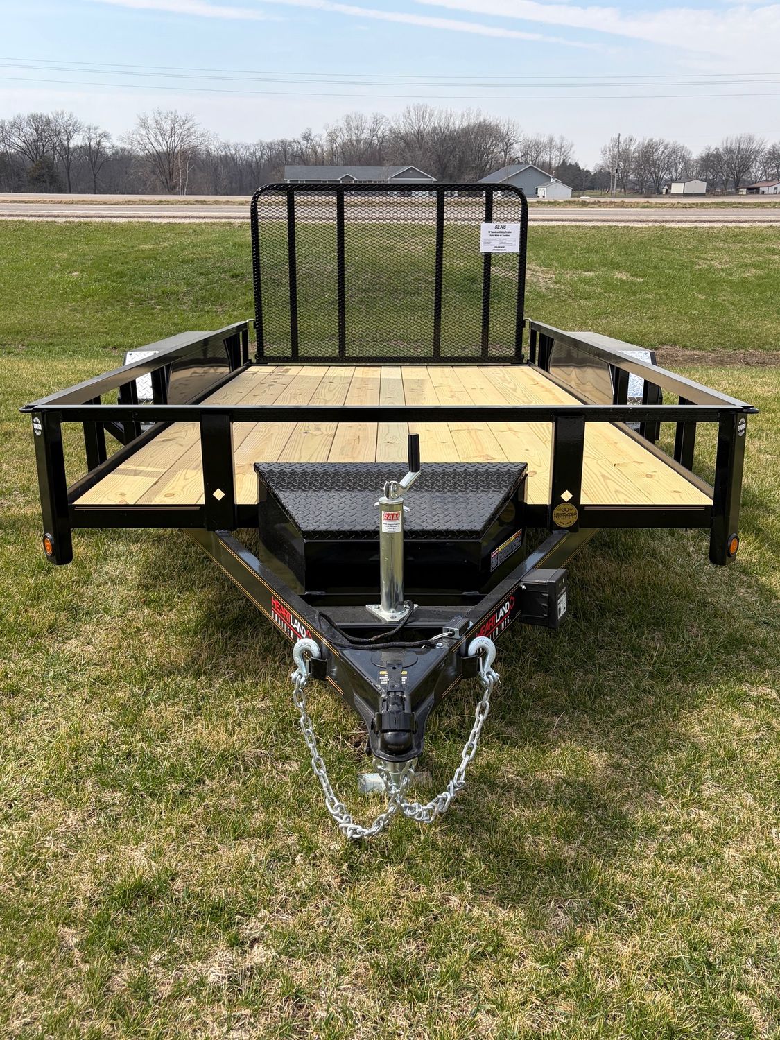 Heartland 14' Tandem Utility Trailer Extra Wide W/ Tool Box