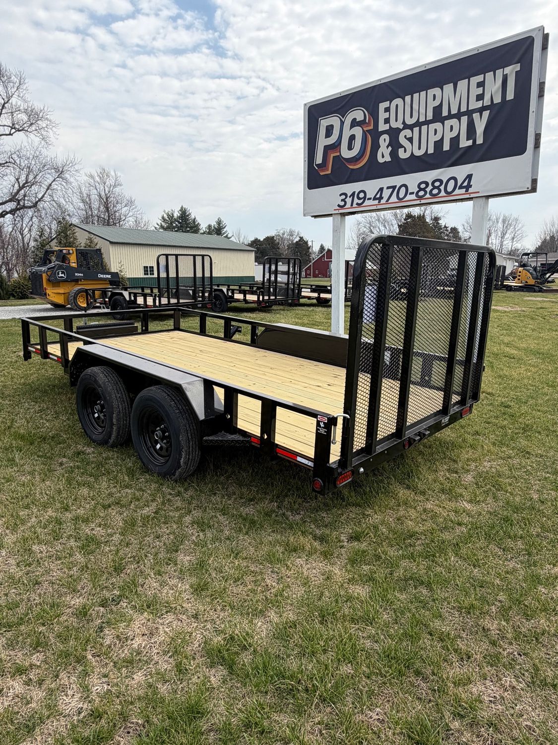 Heartland 14' Tandem Utility Trailer Extra Wide W/ Tool Box