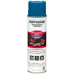 Rust-Oleum M1800 Water-Based Precision Line Inverted Marking Paint, Colour: APWA/Caution Blue