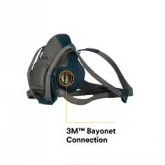 3M™ Rugged Comfort Quick Latch Half Facepiece Reusable Respirator- Large