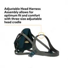 3M™ Rugged Comfort Quick Latch Half Facepiece Reusable Respirator- Large