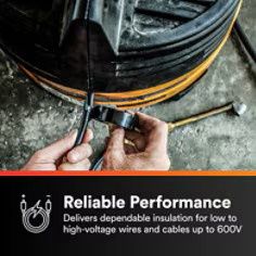 3M Scotch® Super 33+ Vinyl Electrical Tape, 3/4 in x 66 ft, 1-1/2 in Core, Black