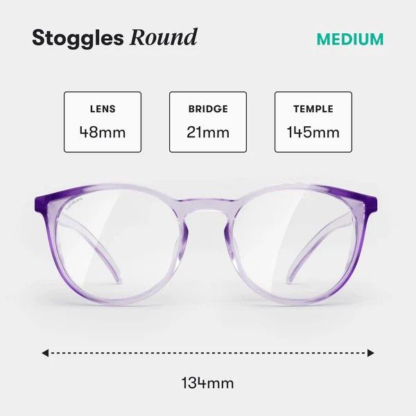 Stoggles Round Safety Glasses - Medium