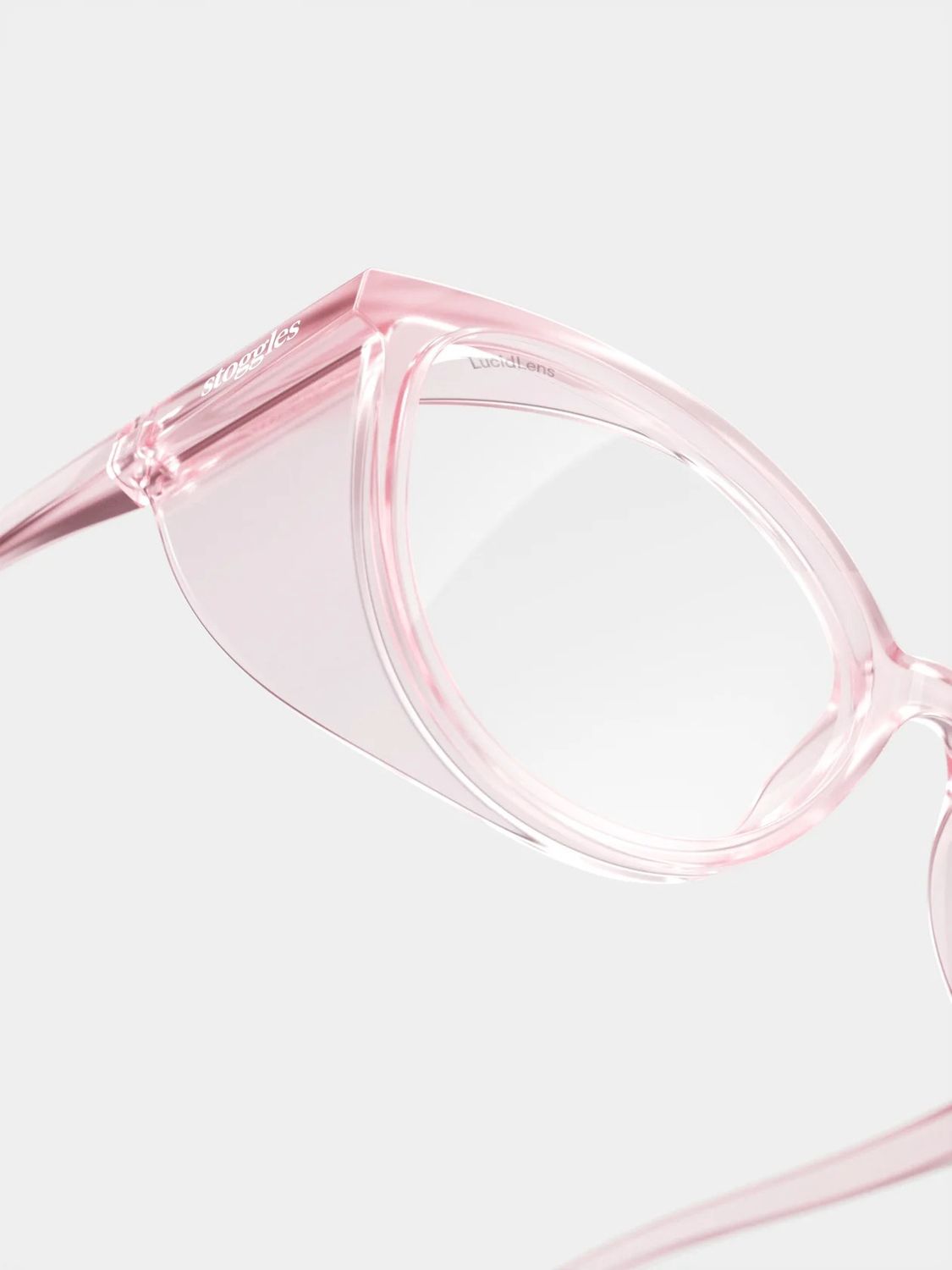 Stoggles Cat Eye Safety Glasses, Blush, Medium