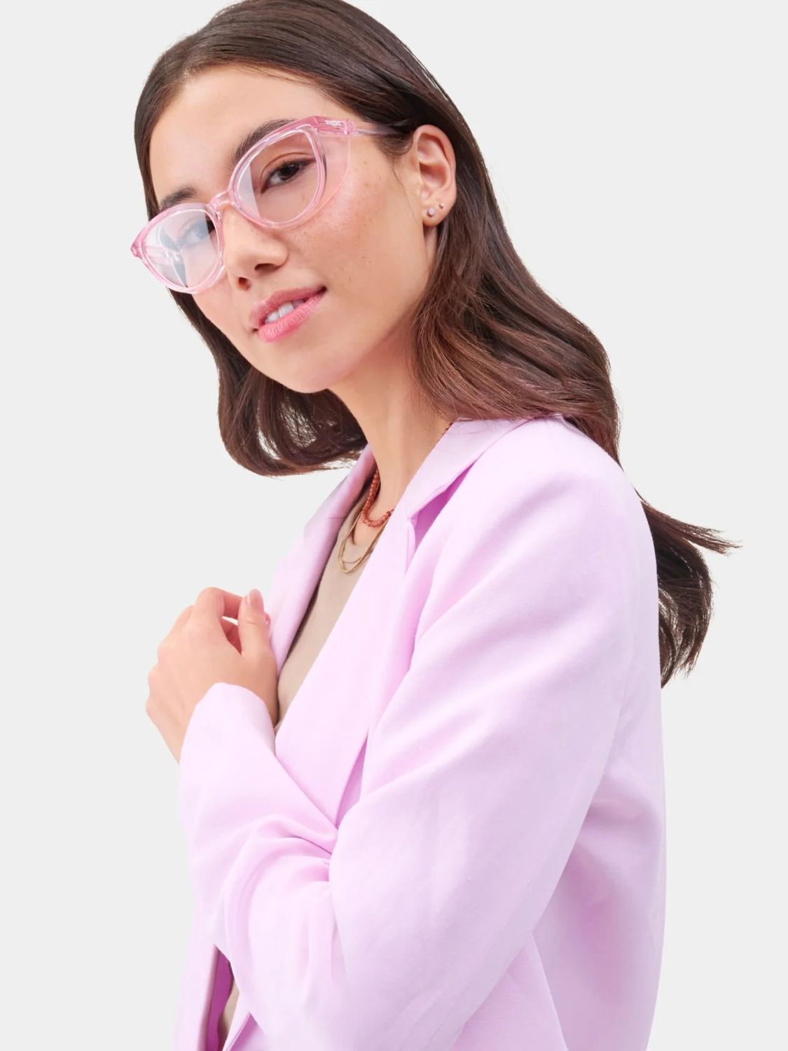 Stoggles Cat Eye Safety Glasses, Blush, Medium