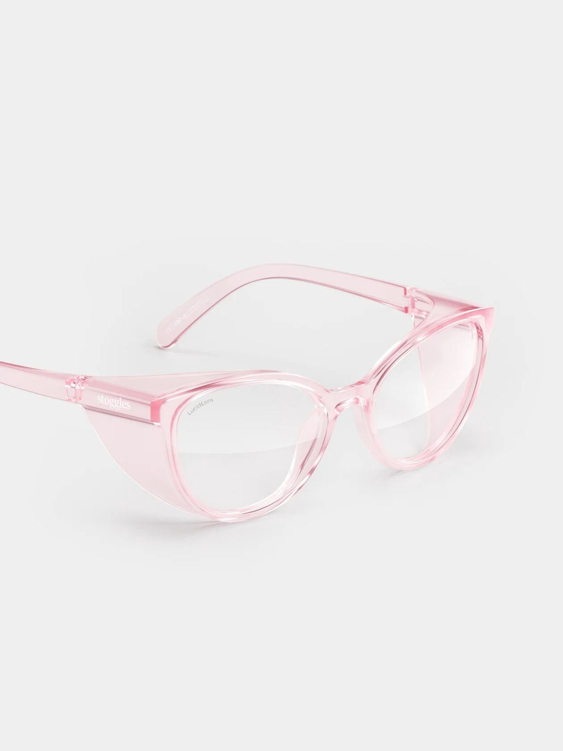Stoggles Cat Eye Safety Glasses, Blush, Medium