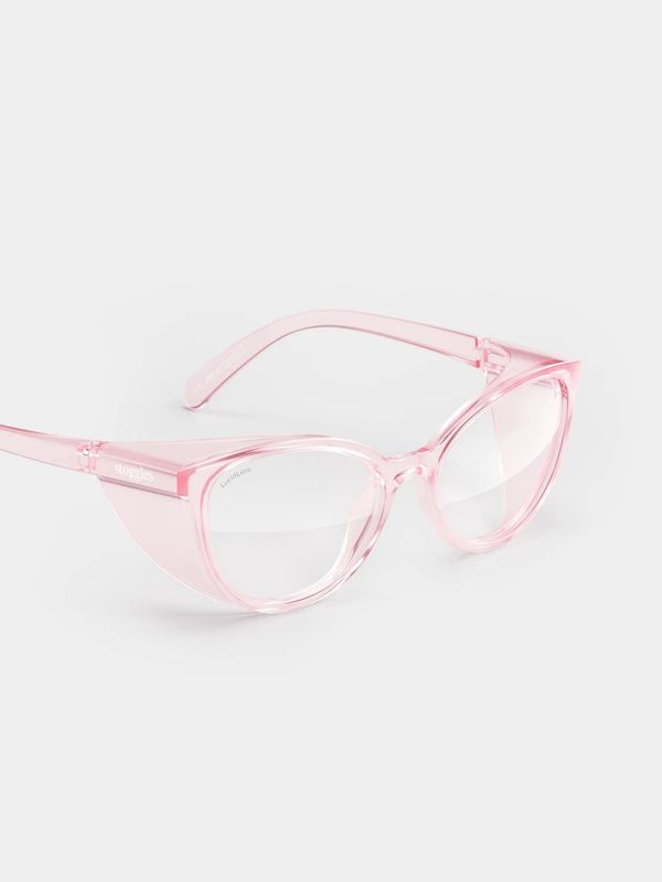 Stoggles Cat Eye Safety Glasses, Blush, Medium