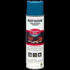 Rust-Oleum M1800 Precision Line Inverted Marking Paint- Case of 12, Color: APWA/Caution Blue
