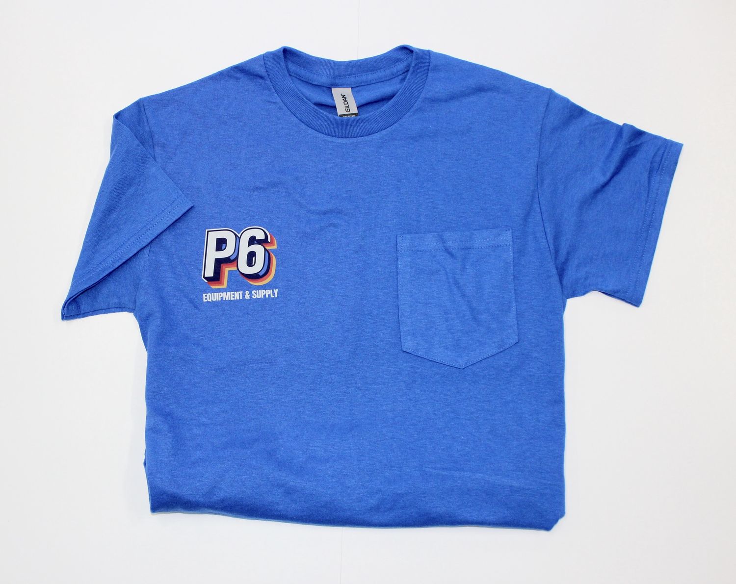 Gildan Uni Dry Blend Pocket T-shirt, Colour: Royal Blue, Size: Small