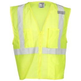 Kishigo Mesh 3-Pocket Safety Vest - Yellow/Lime, Size: Medium
