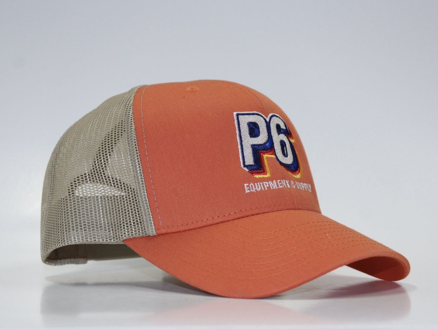 Yupoong Classic Retro Trucker Cap, Colour: Rustic Orange/Khaki
