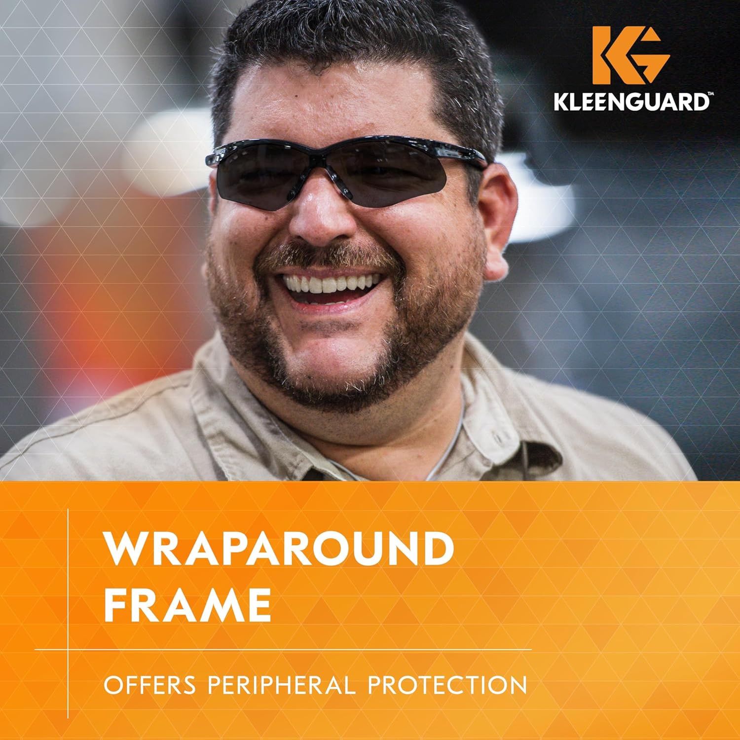 KleenGuard V30 Nemesis Safety Glasses w/ Mirror Coating, Smoke Lenses, Black Frame