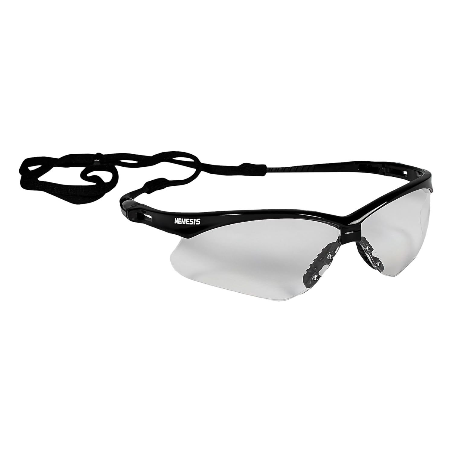 KleenGuard V30 Nemesis Safety Glasses w/ Mirror Coating, Smoke Lenses, Black Frame