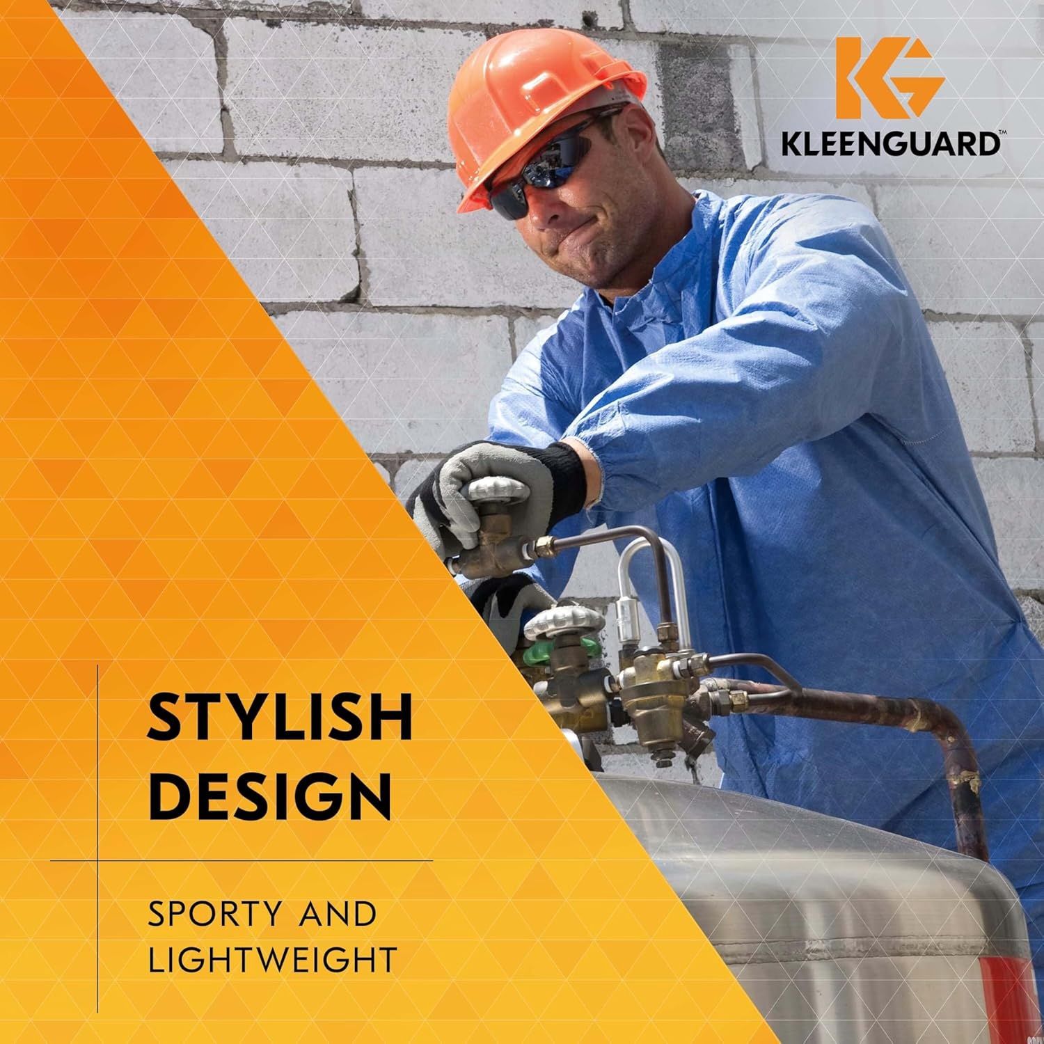 KleenGuard V30 Nemesis Safety Glasses w/ Mirror Coating, Smoke Lenses, Black Frame