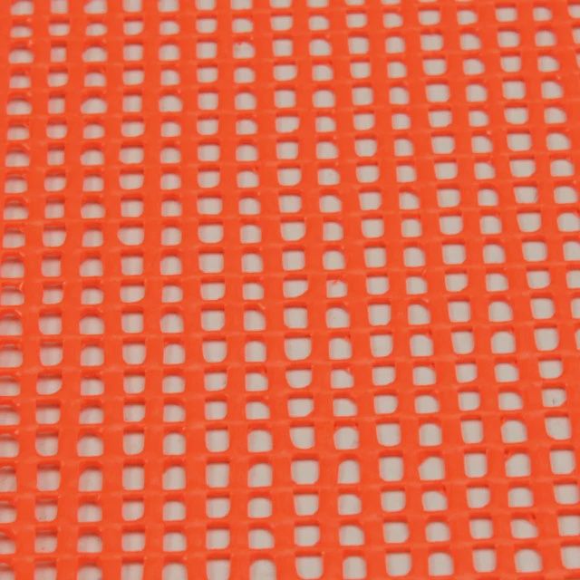 USCC Orange Vinyl Coated Mesh Safety Flag W/32" Dowel: 18" X 18"- DOT Compliant